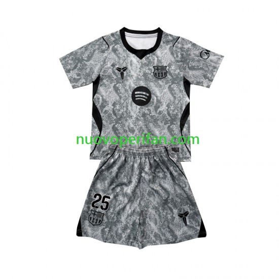 Maglie da Calcio FC Barcelona Dominik Livakovic 25 Portiere Bambino Trasferta Tenuta 2026-2027 Maniche Corte