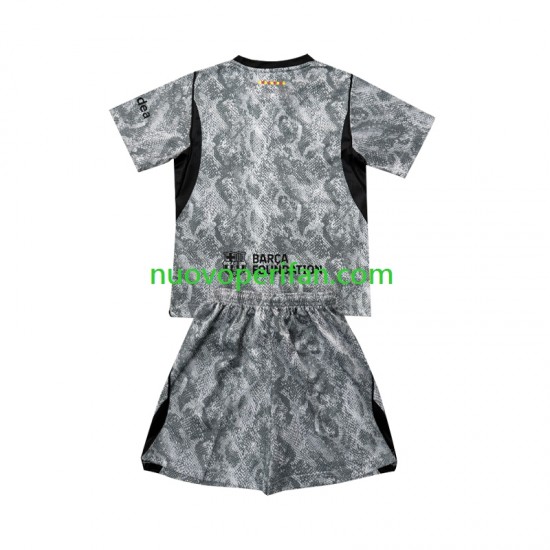 Maglie da Calcio FC Barcelona Portiere Bambino Trasferta Tenuta 2026-2027 Maniche Corte