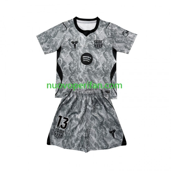 Maglie da Calcio FC Barcelona Wojciech Szczesny 13 Portiere Bambino Trasferta Tenuta 2026-2027 Maniche Corte