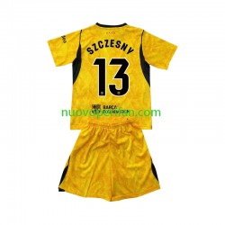 Maglie da Calcio FC Barcelona Wojciech Szczesny 13 Portiere Bambino Quarta Tenuta 2026-2027 Maniche Corte