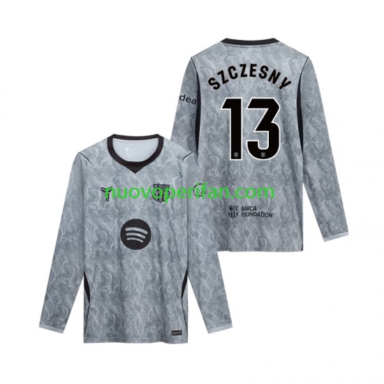Maglie da Calcio FC Barcelona Wojciech Szczesny 13 Portiere Uomo Trasferta Tenuta 2026-2027 Maniche Lunghe