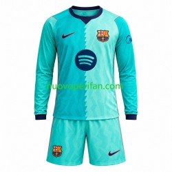 Maglie da Calcio FC Barcelona Bambino Alternativa Tenuta 2026-2027 Maniche Lunghe