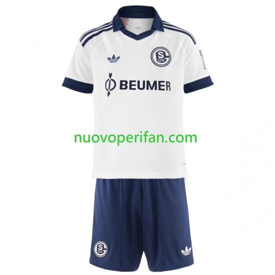 Maglie da Calcio FC Schalke 04 Bambino Trasferta Tenuta 2026-2027 Maniche Corte