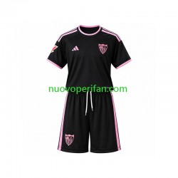 Maglie da Calcio Sevilla FC Bambino Alternativa Tenuta 2026-2027 Maniche Corte