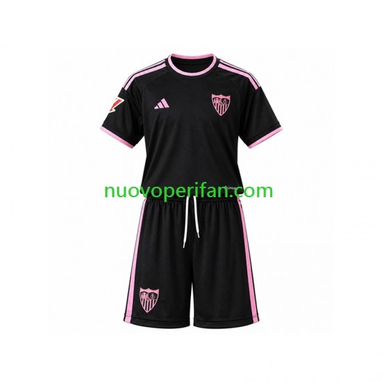 Maglie da Calcio Sevilla FC Bambino Alternativa Tenuta 2026-2027 Maniche Corte