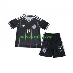 Maglie da Calcio Germania Florian Wirtz 17 Bambino Alternativa Tenuta Mondiali 2026 Maniche Corte