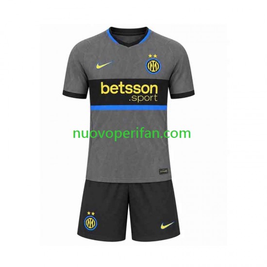 Maglie da Calcio Inter Milan Bambino Alternativa Tenuta 2026-2027 Maniche Corte