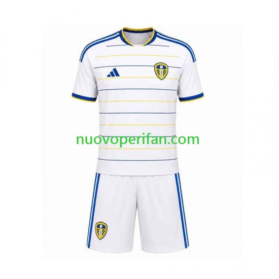 Maglie da Calcio Leeds United Bambino Prima Tenuta 2026-2027 Maniche Corte