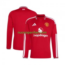 Maglie da Calcio Manchester United Uomo Prima Tenuta 2026-2027 Maniche Lunghe