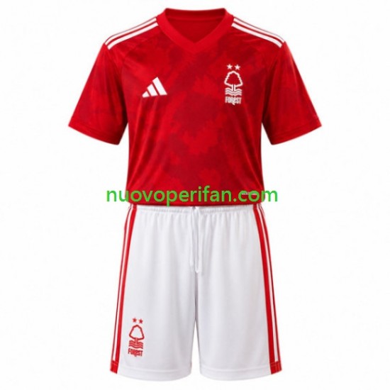 Maglie da Calcio Nottingham Forest Bambino Prima Tenuta 2026-2027 Maniche Corte