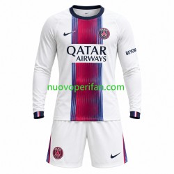 Maglie da Calcio Paris Saint-Germain Bambino Trasferta Tenuta 2026-2027 Maniche Lunghe