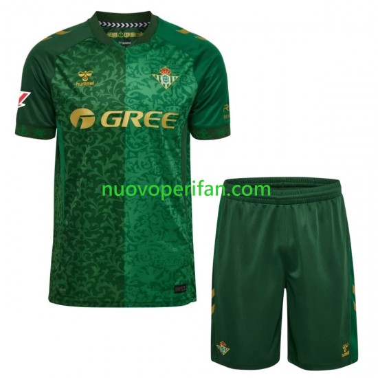 Maglie da Calcio Real Betis Bambino Trasferta Tenuta 2026-2027 Maniche Corte