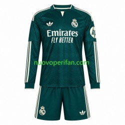 Maglie da Calcio Real Madrid Bambino Trasferta Tenuta 2026-2027 Maniche Lunghe