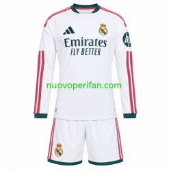 Maglie da Calcio Real Madrid Bambino Prima Tenuta 2026-2027 Maniche Lunghe
