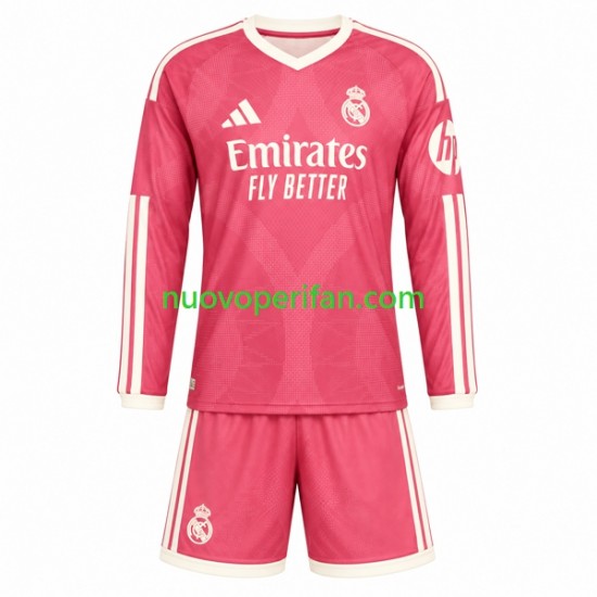 Maglie da Calcio Real Madrid Bambino Alternativa Tenuta 2026-2027 Maniche Lunghe