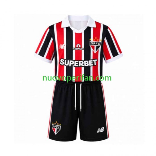 Maglie da Calcio Sao Paulo Bambino Trasferta Tenuta 2026-2027 Maniche Corte