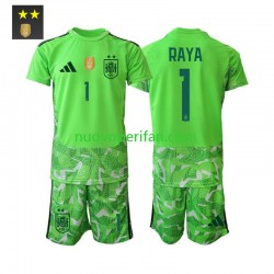 Maglie da Calcio Spagna David Raya 1 Portiere Bambino Alternativa Tenuta 2026-2027 Maniche Corte