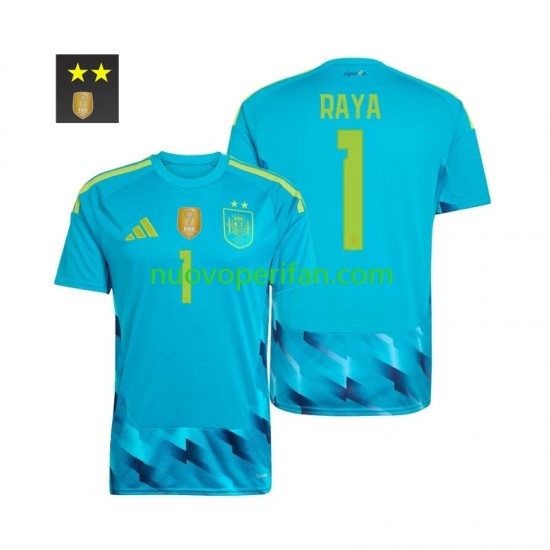 Maglie da Calcio Spagna David Raya 1 Portiere Uomo Prima Tenuta 2026-2027 Maniche Corte