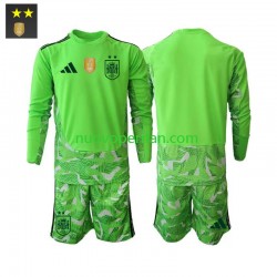 Maglie da Calcio Spagna Portiere Bambino Alternativa Tenuta 2026-2027 Maniche Lunghe