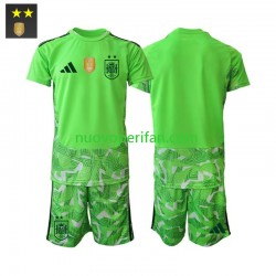 Maglie da Calcio Spagna Portiere Bambino Alternativa Tenuta 2026-2027 Maniche Corte