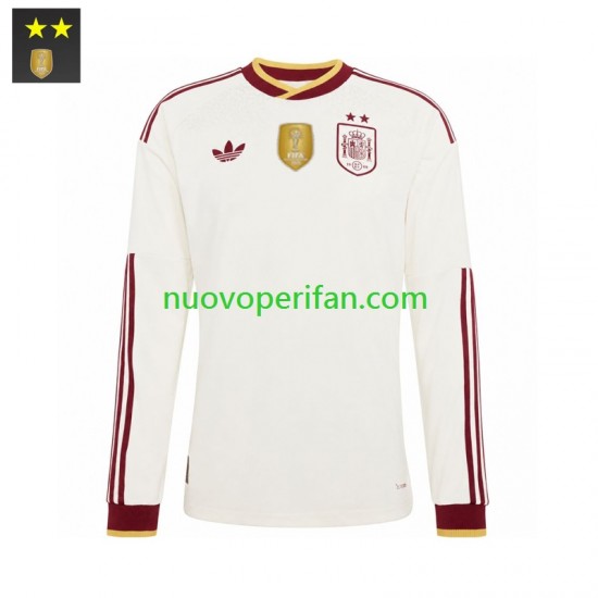 Maglie da Calcio Spagna Uomo Trasferta Tenuta 2026-2027 Maniche Lunghe