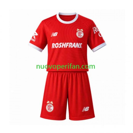 Maglie da Calcio Toluca Bambino Prima Tenuta 2026-2027 Maniche Corte