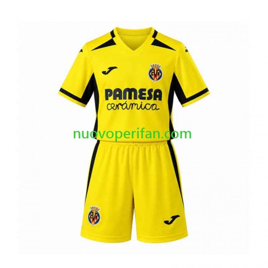 Maglie da Calcio Villarreal CF Bambino Prima Tenuta 2026-2027 Maniche Corte