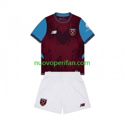Maglie da Calcio West Ham United Bambino Prima Tenuta 2026-2027 Maniche Corte