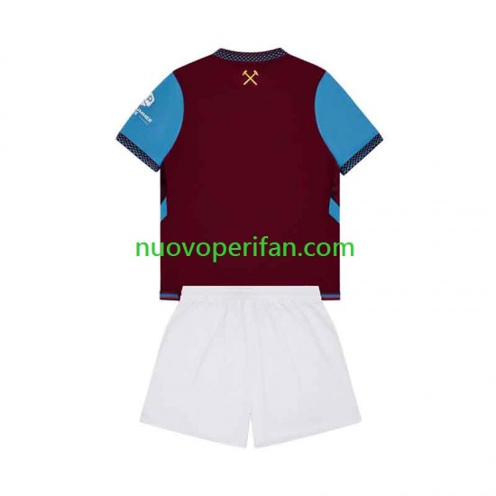 Maglie da Calcio West Ham United Bambino Prima Tenuta 2026-2027 Maniche Corte
