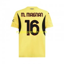 Maglie da Calcio AC Milan Mike Maignan 16 Portiere Uomo Trasferta Tenuta 2024-2025 Maniche Corte