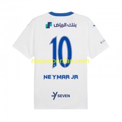 Maglie da Calcio Al Hilal Neymar JR 10 Uomo Trasferta Tenuta 2024-2025 Maniche Corte