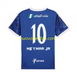 Maglie da Calcio Al Hilal Neymar JR 10 Uomo Prima Tenuta 2024-2025 Maniche Corte