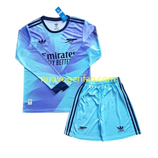 Maglie da Calcio Arsenal Bambino Alternativa Tenuta 2024-2025 Maniche Lunghe