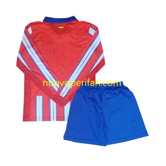 Maglie da Calcio Atlético Madrid Bambino Prima Tenuta 2024-2025 Maniche Lunghe