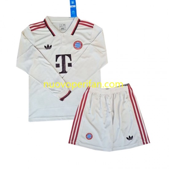 Maglie da Calcio FC Bayern München Bambino Alternativa Tenuta 2024-2025 Maniche Lunghe