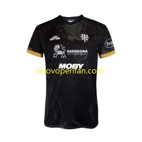 Maglie da Calcio Cagliari Uomo Alternativa Tenuta 2024-2025 Maniche Corte
