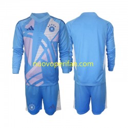 Maglie da Calcio Germania Portiere Bambino Quarta Tenuta 2024-2025 Maniche Lunghe