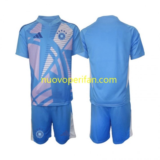 Maglie da Calcio Germania Portiere Bambino Quarta Tenuta 2024-2025 Maniche Corte