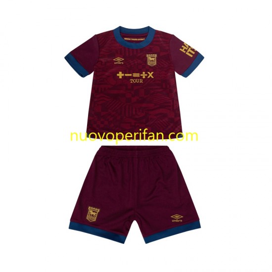 Maglie da Calcio Ipswich Town Bambino Trasferta Tenuta 2024-2025 Maniche Corte