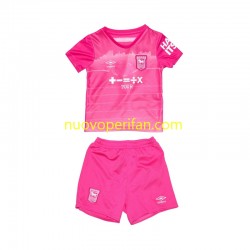 Maglie da Calcio Ipswich Town Bambino Alternativa Tenuta 2024-2025 Maniche Corte