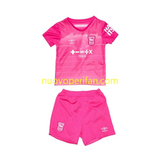 Maglie da Calcio Ipswich Town Bambino Alternativa Tenuta 2024-2025 Maniche Corte