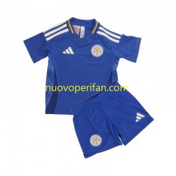 Maglie da Calcio Leicester City Bambino Prima Tenuta 2024-2025 Maniche Corte