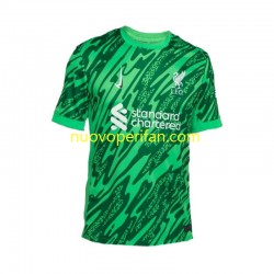 Maglie da Calcio Liverpool Portiere Uomo Trasferta Tenuta 2024-2025 Maniche Corte