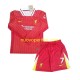 Maglie da Calcio Liverpool Luis Diaz 7 Bambino Prima Tenuta 2024-2025 Maniche Lunghe