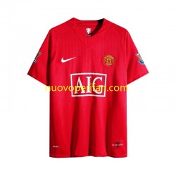 Maglie da Calcio Manchester United 2007 Retro Uomo Prima Tenuta Maniche Lunghe