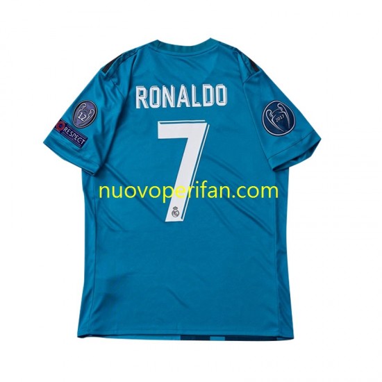 Maglie da Calcio Real Madrid Cristiano Ronaldo 7 2017 Retro Bambino Alternativa Tenuta Maniche Corte