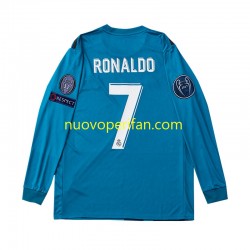 Maglie da Calcio Real Madrid Cristiano Ronaldo 7 2017 Retro Uomo Alternativa Tenuta Maniche Lunghe