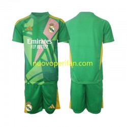 Maglie da Calcio Real Madrid Portiere Bambino Alternativa Tenuta 2024-2025 Maniche Corte
