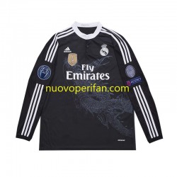 Maglie da Calcio Real Madrid 2014 Retro Uomo Alternativa Tenuta Maniche Lunghe