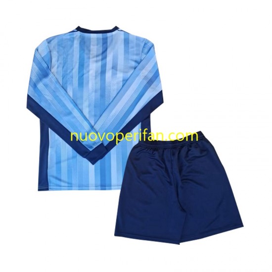 Maglie da Calcio Tottenham Hotspur Bambino Trasferta Tenuta 2024-2025 Maniche Lunghe